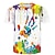 cheap Boy&#039;s 3D T-shirts-Kids Boys T shirt Short Sleeve 3D Print Color Block Multicolor Colorblock White Children Tops Spring Summer Active Fashion Daily Daily Indoor Outdoor Regular Fit 3-12 Years / Sports