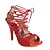 cheap Women&#039;s Sandals-Women&#039;s Sandals Daily Lace Up Sandals Strappy Sandals Summer Stiletto Heel Open Toe Minimalism PU Leather Lace-up Solid Colored Silver Black Gold