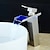 ieftine Clasic-robinet pentru vas de baie gura de cascada cu LED inalta 3 schimbari de culoare in functie de temperatura, baterie chiuveta robinete mono lavoar, un singur maner, alama, vas de toaleta, montat pe punte
