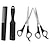 abordables Toilettage pour chiens-4 pièces/ensemble ciseaux de coiffure ménagers cisailles à effiler coupe de cheveux ciseaux de coiffeur peigne à dents plates outils de coiffure