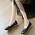 cheap Women&#039;s Sandals-Women&#039;s Flats Ballerina Flower Flat Heel Round Toe Sweet Daily PU Leather Loafer Spring Summer Solid Colored White Black Beige