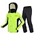 cheap Men&#039;s Jackets &amp; Gilets-raincoat women rain suit (jacket &amp; trouser suit) waterproof rain gear men hooded raincoat for walking camping cycling bike motorcycle(size:l)