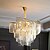 abordables Lustres-60 cm design unique lustre led cristal luxe design moderne art lampe salon restaurant 110-120v