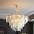 ieftine Candelabre-Candelabru cu design unic de 60 cm led cristal lux lampă modernă de artă living restaurant 110-120v