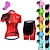 cheap Women&#039;s Clothing Sets-Women&#039;s Short Sleeve Cycling Jersey with Shorts 3D Pad Spandex Polyester Black Red Green Pink Solid Color Gear Bike Clothing Suit Breathable Ultraviolet Resistant Quick Dry Back Pocket Sweat wicking
