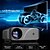 cheap Projectors-F10 LED Mini Projector Auto focus Keystone Correction WiFi Bluetooth Projector Video Projector for Home Theater 720P (1280x720) 2000~2999 lm Android 9.0 Compatible with HDMI USB TV Stick