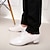 olcso Tánccipők gyakorláshoz-Férfi Báli Modern cipő Salsa Cipő Vonal tánc Magassarkúk Fűző Alacsony Fűzős Fekete Fehér
