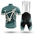 tanie Męskie zestawy odzieżowe-21Grams Męskie Koszulka i szorty z szelkami na rower Krótki rękaw Kolarstwo górskie Kolarstwie szosowym Czerwony Królewski błękit Niebieski Graficzny Rower Zestawy odzież Wkładka 3D Oddychający