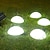 Недорогие Подсветки дорожки и фонарики-Открытый наземный светильник на солнечных батареях, пять полушарий, солнечный садовый светильник, уличный струнный светильник для лужайки, двора, дорожек, бассейна, патио