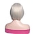 Недорогие Парик из искусственных волос без шапочки-основы-серые парики для женщин синтетический парик натуральный прямой боб с челкой парик блондинка светло-золотисто-розовый блондинка коричневый белый 14 дюймов для ежедневной вечеринки парики для