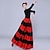 baratos Trajes de Dança-Mulheres Flamenco Señorita Dançando Traje de Dança de Tango à moda Poliéster Vermelho Saia