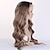abordables Pelucas delanteras del cordón de cabello natural-100% cabello humano 13x4 peluca delantera de encaje parte media cabello indio ondulado marrón claro ombre &amp; peluca de cabello balayage 150% -250% de densidad con cabello de bebé para mujeres