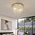 abordables Design Lanterne-30 cm plafonnier led cristal lustre couloir lumière entrée couloir lumière galvanoplastie moderne 220-240v