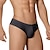 cheap Men&#039;s Briefs Underwear-Men&#039;s 1pack Boxers Underwear Basic Polyester Pure Color Low Waist Black White