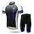 preiswerte Herrenbekleidungs-Sets-21Grams Herren Radtrikot mit Radhose fahrradbekleidung set Kurzarm MTB Mountain Rennrad Grün Weiss + grau Himmelblau Farbverlauf Fahhrad Sportkleidung Atmungsaktiv UV-resistant Rasche Trocknung