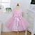 cheap Party Dresses-Kids Girls&#039; Dress Floral Solid Colored Sleeveless Party Bow Sweet Cotton Polyester Acrylic Spring White Pink Red