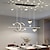 abordables Suspension-led pendentif lumière moderne salle à manger de luxe lampe de projection personnalité créative ciel étoilé bar lustre