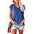 Недорогие Базовые плечевые изделия для женщин-женские футболки базовая футболка с v-образным вырезом свободного кроя повседневные топы с коротким рукавом