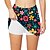 abordables Pantalons, shorts et jupes pour femmes-21Grams Femme Jupe-Short Cyclisme Vélo Bas VTT Vélo tout terrain Vélo Route Des sports Botanique Floral La peau 3 densités Cyclisme Respirable Séchage rapide Vert Violet Polyester Spandex Vêtement