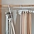 cheap Home Storage &amp; Hooks-Foldable Hangers for Clothes Hanging Multi-Layer Multi Purpose Pant Hangers for Wardrobe Magic Foldable Hanger Space Saving 5 in 1 Rack Stainless Steel Cloth Hanger for Trousers, Jeans