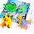 cheap Stress Relievers-5 pcs Funny Blowing Animals Inflate Dinosaur Vent Balls Antistress Hand Balloon Fidget Party Sports Games Toys for Boy and Girls Easter Gift