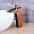 cheap Classical-Bathroom Vessel Faucet Tall LED Waterfall Spout 3 Color Changes with Temperature, Sink Mixer Mono Basin Taps, Single Handle One Hole Brass Washroom Vessel Tap Deck Mounted