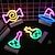 abordables Lampes néon led-néon veilleuse bonbons chauve-souris crâne chapeau en forme aaa alimenté par piles usb alimenté
