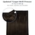 preiswerte Anklippbare Haarverlängerungen-Einclipsen HALO Haarverlängerungen Echthaar 1 Stück Packung Glatt Natürlich Mehrfarbig Haarverlängerungen