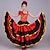 baratos Trajes de Dança-Para Meninas Flamenco Señorita Dançando Traje de Dança de Tango à moda Poliéster Vermelho Saia / Crianças