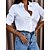 cheap Blouses &amp; Shirts-Women&#039;s Blouse Plain Solid Color Casual Daily Weekend Long Sleeve Blouse Shirt Shirt Collar Button Basic Essential Casual Streetwear White Black Pink S