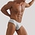 cheap Men&#039;s Briefs Underwear-Men&#039;s 1pack Boxers Underwear Basic Polyester Pure Color Low Waist Black White