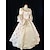 cheap Historical &amp; Vintage Costumes-Rococo Victorian 18th Century Cocktail Dress Vintage Dress Dress Party Costume Masquerade Ball Gown Women&#039;s Lace Costume Vintage Cosplay Party Prom 3/4 Length Sleeve Floor Length Ball Gown Plus Size