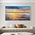cheap Landscape Paintings-Oil Painting 100% Handmade Hand Painted Wall Art On Canvas Abstract Knife Painting Landscape Dusk For Home Decoration Decor Rolled Canvas No Frame Unstretched
