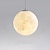 billiga Hängande-30/35 cm 3d-utskrift taklampa led klotdesign måne konstnärlig stil heminredning. kreativ hänglampa