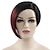 cheap Black &amp; African Wigs-Short Wave Wig Black Women&#039;s Gradient Straight Hair Wig Synthetic Pixie Cut Wig High Temperature Fiber