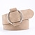 cheap Women&#039;s Belt-Women&#039;s Unisex PU Buckle Belt PU Leather O-ring Buckle O-ring Casual Classic Daily Holiday Black Brown Beige Coffee
