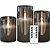 abordables Luces de velas-velas parpadeantes sin llama luces de control remoto velas que funcionan con pilas velas de imitación de vidrio con temporizador de ciclo de acrílico remoto 24 horas paquete de velas 3d3x h456led