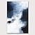 abordables Peintures Abstraites-Peinture à l&#039;huile faite à la main sur toile décoration d&#039;art couteau abstrait peinture paysage noir &amp; blanc pour la décoration intérieure peinture non étirée sans cadre roulée