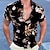preiswerte Hawaiihemden mit Revers für Herren-Herren Hemd Grafik-Shirt Aloha-Shirt Blumen Klassischer Kragen Schwarz Rote Blau Grün Party Strasse Kurzarm Bedruckt Bekleidung Vintage Designer Sexy Komfortabel