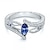 Χαμηλού Κόστους Δαχτυλίδια-Δαχτυλίδι Πάρτι Γεωμετρική Σκούρο μπλε Μπλε Απαλό Κράμα Αχλάδι Απλός Κομψό 1 τεμ / Γυναικεία / Γάμου / Δώρο