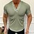 cheap Men&#039;s Casual T-shirts-Men&#039;s T shirt Solid Color V Neck Casual Daily Short Sleeve Tops Lightweight Fashion Muscle Big and Tall Green Blue White / Summer