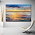 cheap Landscape Paintings-Oil Painting 100% Handmade Hand Painted Wall Art On Canvas Abstract Knife Painting Landscape Dusk For Home Decoration Decor Rolled Canvas No Frame Unstretched