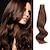abordables Extensiones de cabello con adhesivo-Cintas Adhesivas Extensiones de cabello Pelo Natural 1 paquete Paquete Ondulado Grande Extensiones de cabello