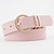 cheap Women&#039;s Belt-Women&#039;s Unisex PU Buckle Belt PU Leather Prong Buckle D-ring Casual Classic Party Daily Black Pink Brown Beige