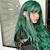 Χαμηλού Κόστους Συνθετικές Trendy Περούκες-περούκα με κτυπήματα ντεγκραντέ σκούρο πράσινη περούκα μακριά αφράτη κυματιστή σγουρή συνθετική ίνα χωρίς κόλλα μαύρη ρίζα χωρίς δαντέλα περούκα για γυναίκες 66,08 εκ.. περούκες st.patrick&#039;s day