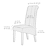 ieftine Husa scaun de sufragerie-2 bucăți de catifea pentru scaunul de luat masa husă elastică pentru scaunul de scaun spandex cu protecție inferioară elastică pentru spate înalt pentru mese la ceremonia de nuntă lavabilă