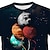 voordelige jongens 3d t-shirts-Jongens 3D Astronaut T-shirt Korte mouw 3D-afdrukken Zomer Lente Actief Sport Modieus Polyester Kinderen 3-12 jaar Buiten Dagelijks Voor Binnen Normale pasvorm