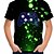 cheap Tees &amp; Shirts-Kids Boys T shirt Short Sleeve 3D Print Game Green Children Tops Spring Summer Active Fashion Daily Daily Indoor Outdoor Regular Fit 3-12 Years