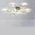 זול אורות תקרה ניתנים לעמעום-142 ס&quot;מ מנורת תקרה ניתנת לעמעום led בסגנון נורדי מתכת עיגול צבוע גימורים מודרני 220-240v