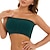 preiswerte BHs-Damen BHs &amp; Bralettes Bandeau BH Trägerlos Komplett bedeckend Feste Farbe Rundhalsausschnitt Mikro-elastisch Atmungsaktiv Versteckt Casual Nylon Grün / 1 PC